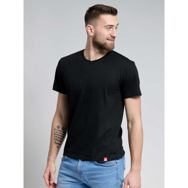 Pánské bavlněné tričko CityZen - Láska hory přenáší černá