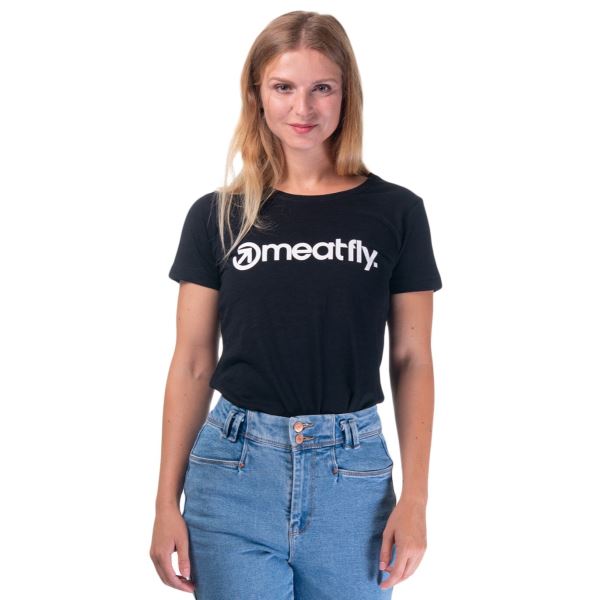 Dámské tričko Meatfly MF Logo černá