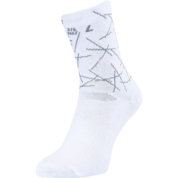 Unisex cyklo ponožky Silvini Aspra bílá/světle šedá