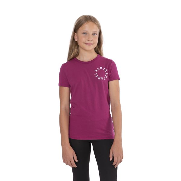 Dívčí triko s krátkým rukávem LEONI SAM 73 růžová