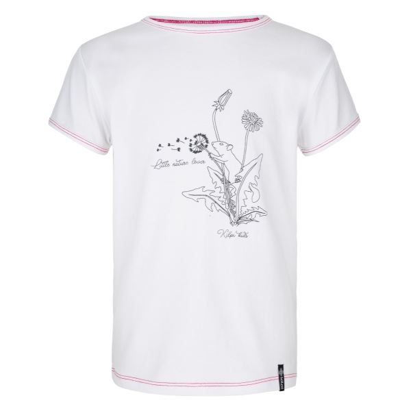 Dívčí bavlněné tričko KILPI AVIO-JG bílá