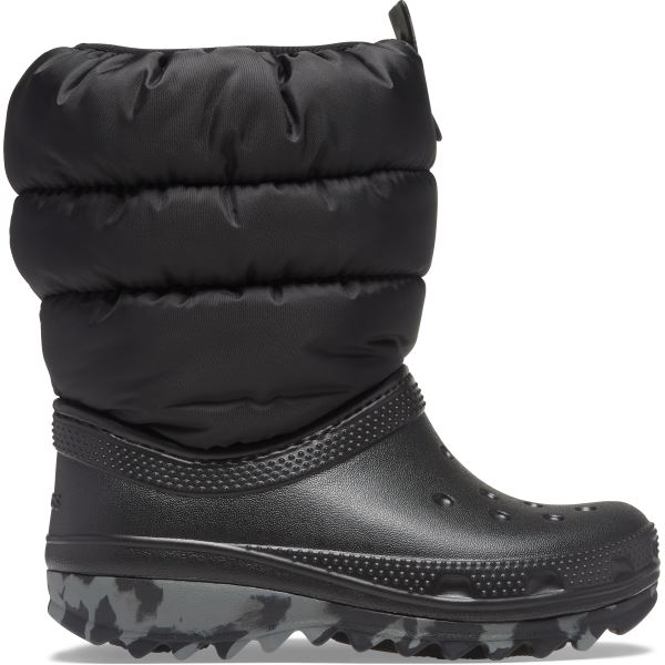 Dětské zimní boty Crocs CLASSIC NEO PUFF černá