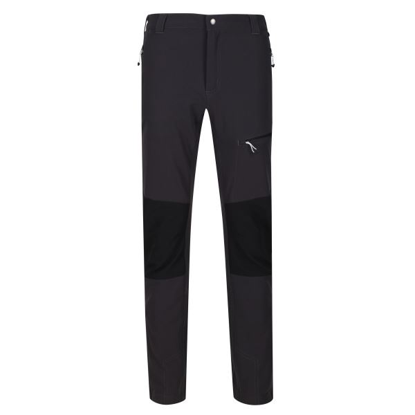 Pánské softshellové kalhoty Regatta QUESTRA III šedá/černá