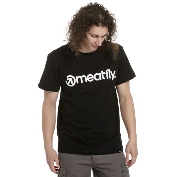 Pánské tričko Meatfly MF Logo černá