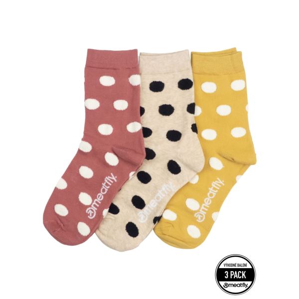 Unisex ponožky Meatfly Fluffy Dots