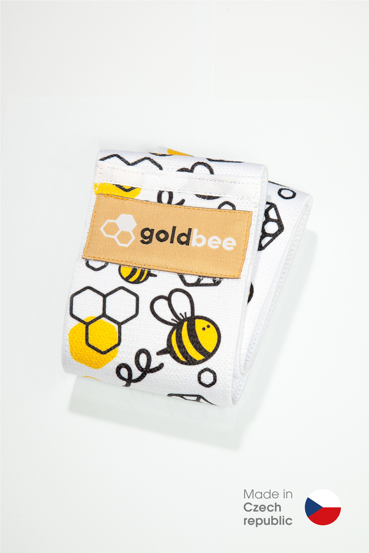 Odporová guma GoldBee BeBooty Bees bílá/žlutá S